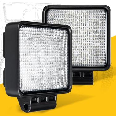 Imagem de HILLSKING Luzes De Led Pod, Barra Luz Off-Road Dc 9-36V, Pods Trabalho Superbrilhantes, Direção Caminhão Ip68 À Prova D'Água Para Para-Choque Neblina, Quadriciclo, Utv E Trator, Pacote Com 2 (4 Pole
