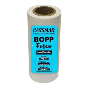 Imagem de Bopp Fosco Para Laminação Bobina A4 23cmX100m Cassmar 01un