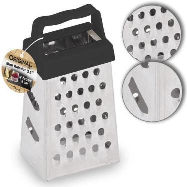 Imagem de Mini Ralador De Inox 4 Faces Com Alca De Plastico 3,1'' 8Cm - Original