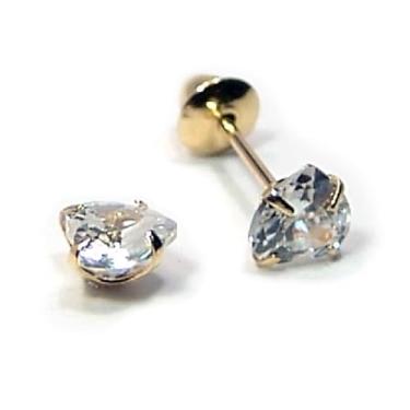 Imagem de Brinco infantil com zircônia - Coração