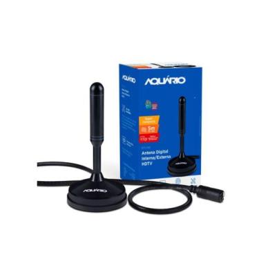 Imagem de Antena digital interna, Cabo de 5 Metros, Com Base Magnética, Mais Amp