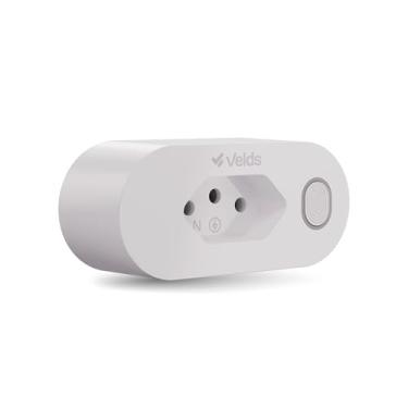 Imagem de Tomada Inteligente Wi-Fi 16A Velds, Controle por App, Pareamento Bluetooth LE, Smart Plug, Medidor de Consumo de Energia, Compatível com Alexa, Bivolt, Branco