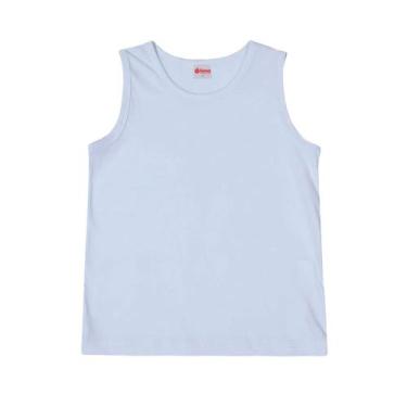 Imagem de Camiseta Regata Básica Infantil Masculina - Ótima Confecções, Branco, 