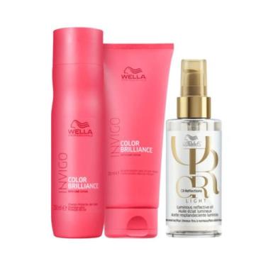 Imagem de Wella Brilliance Sh 250ml + Cond 200ml + Oleo Light 100ml - Wella prof