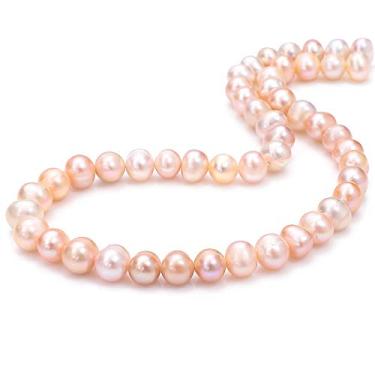 Imagem de BEADIA Contas de pérolas naturais de batata 10-11 mm rosa cultivadas em água doce contas de pedras preciosas soltas para fazer joias DIY 13,8 polegadas/fio