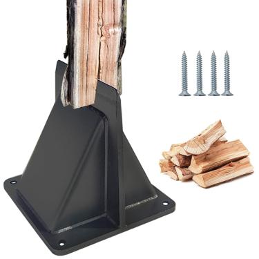 Imagem de JINHAN Divisor de lenha para lenha – Divisor de troncos de 5,1 polegadas para lareira, fogão a lenha e fogueira – Divisor de madeira para casa, acampamento e mais (grande)
