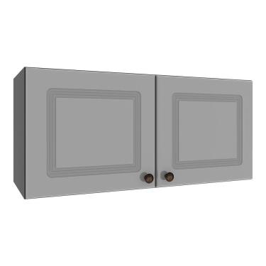 Imagem de Armário Aéreo Geladeira Firenze 80cm 2 Portas Chumbo-titânio - Indékes Chumbo-titânio