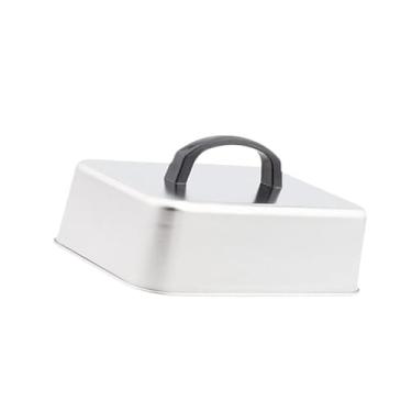 Imagem de Fenteer Tampa para grelha de hambúrguer, cúpula de derretimento multiuso, cúpula para grelhar, chapa plana, bifes, hambúrgueres, comercial, 23x17x5cm