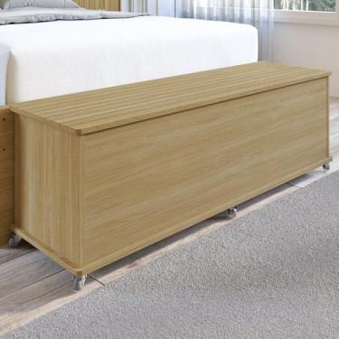 Imagem de Baú Banco para Quarto 44,5cm X 135cm Luca Hannover - Casa D