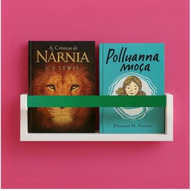 Imagem de Prateleira Madeira Livros Estante Organizadora Nicho Moderno Colorido 