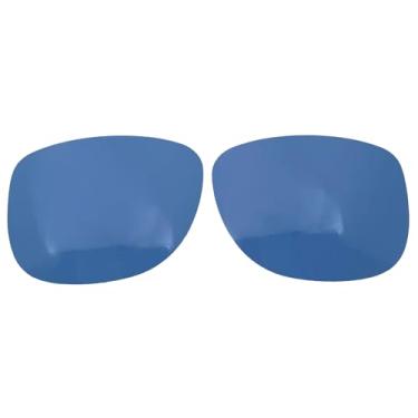 Imagem de Wetnenss Lentes de reposição para óculos de sol Rayban Justin RB4165 (54 mm) / polarizadas de 1,5 mm/fácil de instalar, Azul HD, 56.5*34.7mm