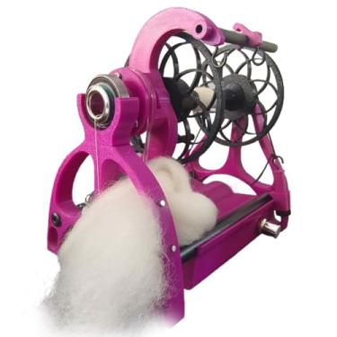 Imagem de Roda giratória elétrica, roda giratória de lã de pelo de cachorro, enrolador de fio de lã de tricô, controle de velocidade, avanço e reversão, máquina giratória de fio inteligente para fabricação de