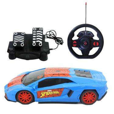 Imagem de Carrinho de Controle Remoto 7 Funções Homem-Aranha Webcontrol - Candid