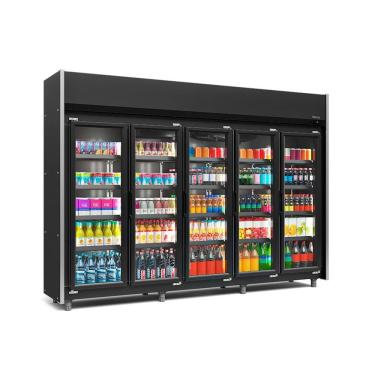 Imagem de Refrigerador Expositor Vertical 1960 Litros Preto 220V Gelopar GEAS-5P LB