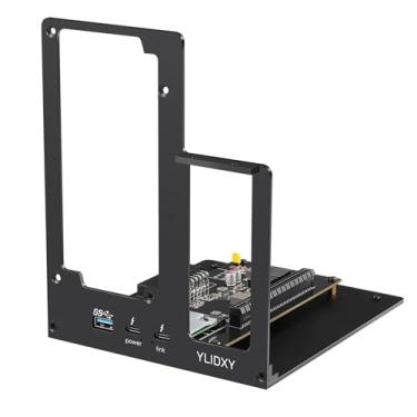 Imagem de YLIDXY Gabinete GPU externo (eGPU) compatível com Thunderbolt 3/4, carregamento USB4 PD 85W, suporte de corrente margarida, estação de base eGPU, taxa de 40 Gbps, suporta cartões NVIDIA/AMD e PCIE