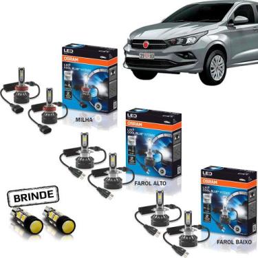 Imagem de Kit Lampada Led Osram Farol E Milha Argo Cronos 18 19 20