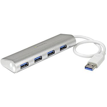 Imagem de StarTech.com Hub USB de 4 portas, USB A para 4 portas USB-A, USB 3.2 5 Gbps, alimentado por barramento, expansão de hub de laptop portátil