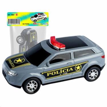 Imagem de Carrinho Suv Miniatura Policia Passeio Brinquedo Meninos - DIVERPLAS, 