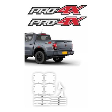Imagem de Adesivos Pro-4x + Protetor De Maçaneta Nissan Frontier 2023 - Resitank