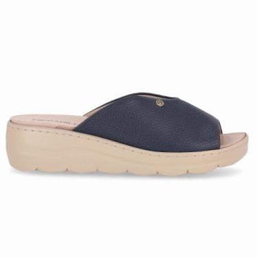 Imagem de Tamanco Spa Anabela Médio Navy - PICCADILLY, 38