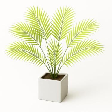 Imagem de Areca Bambu Artificial Realista 35cm Decoração Planta Artificial Decorativa