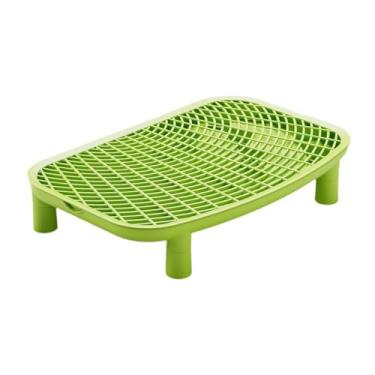 Imagem de ShengQuanHao Degraus para Caixa de Areia para Gatos, Rampa para Caixa de Areia, Antiderrapante, para Gatos Pequenos E Idosos, Acessório Antiderrapante para Animais, Verde