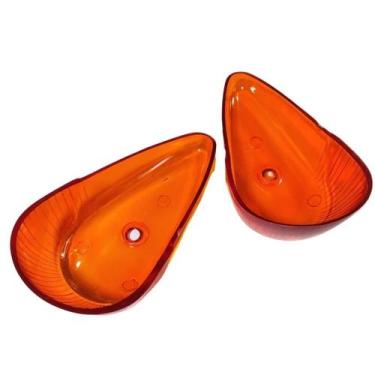 Imagem de PAR Lente lanterna do pisca Fusca todos cristal fumê laranja - LS, Lar