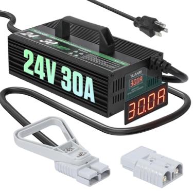 Imagem de Carregador de bateria para empilhadeira inteligente de 24 V, 30 A, carregador de bateria com visor LCD, carregador de bateria de 24 volts, 30 amperes, 24 volts, carregador de gotejamento com