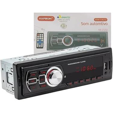Imagem de Rádio Automotivo MP3 Player, Bluetooth, USB, FM/AM/RDS, 300W, com Controle Remoto