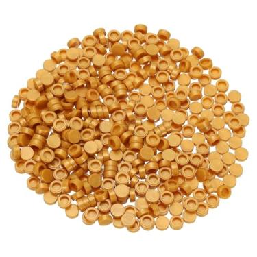 Imagem de PATIKIL 455 Pcs Flat Blocks Bulk, 1x1 Round Golden Yellow Classic Tiles Smooth Surface Mini Building Blocks Accessories Compatible Bricks Kits for Building Floor Walls Mosaic Pixel Arts