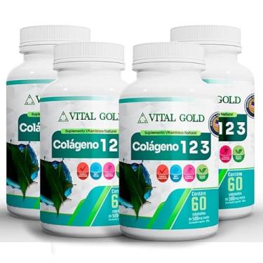 Imagem de COLÁGENO TIPO 123-500mg (60 Cápsulas) VITAL GOLD (4)