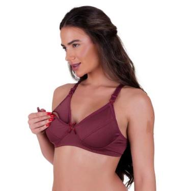 Imagem de Sutiã Amamentação Liso Para Amamentar Pós Parto com Abertura - NAKA MO