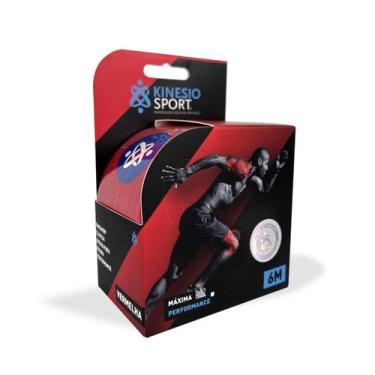 Imagem de Bandagem Elástica Adesiva KinesioSport 5cm x 6m Vermelha
