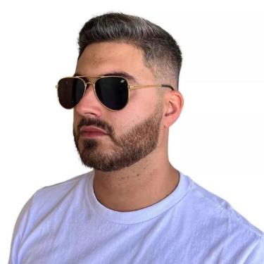 Imagem de Óculos De Sol Aviador Tradicional Feminino Masculino UV400 - Finoti, P