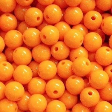 Imagem de BOLINHA DE RESINA Nº 08 (20 G) - LADEIRA BIJUTERIAS, LARANJA CLARO