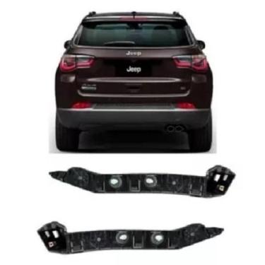 Imagem de Par Guia Parachoque Traseiro Jeep Compass 2016 17 18 A 2020 - 5259374