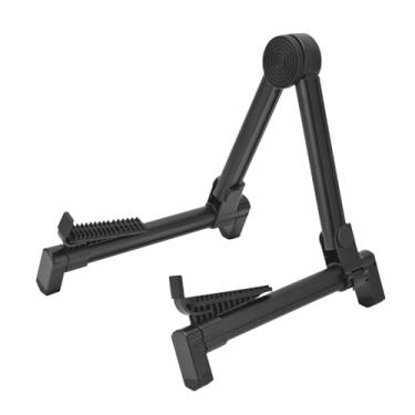 Imagem de Suporte De Guitarra Dobrável Heavy Duty Ajustável Portátil Universal Suporte De Guitarra para Baixo Elétrico Acústico Ukulele Violino Mandolim Liga De Alumínio De Borracha De