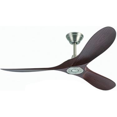 Imagem de Ventiladores De Teto Sem Luzes, Ventilador De Teto Com Motor Dc De 132 Cm Com Controle Remoto, Terno De Lâmina De 3 Cores De Carvalho, Com Controle Remoto, Ventilador D, Brown, 52in