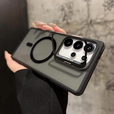 Imagem de Capa protetora de lente magnética de metal para Galaxy Samsung S25 S24 S23 S22 Ultra Plus FE, capa protetora à prova de choque (para Samsung S24FE/preto)
