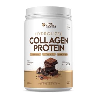 Imagem de Collagen Protein Bodybalance 450g – True Source | Colágeno Hidrolisado em Pó | Proteína Premium | Suplemento Clean Label (450, Chocolate Belga)
