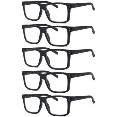 Imagem de Óculos de leitura Eyekepper Square Large Frame +1,75 pretos