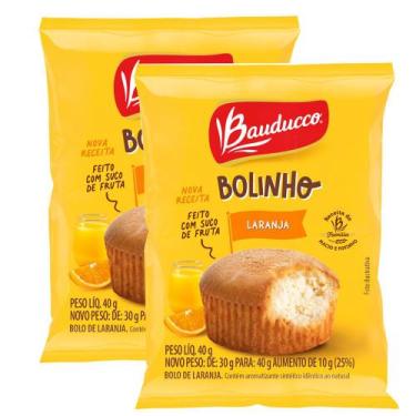 Imagem de Kit 2 Bolinho Bauducco Laranja 40g