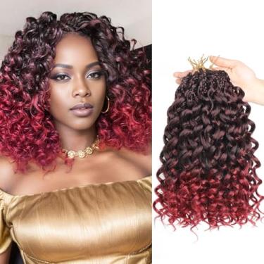 Imagem de Datanala GoGo Curl Cabelo de crochê 30,5 cm ondulado de água com 8 pacotes de extensões sintéticas para mulheres (TBUG, 30,5 cm (8 pacotes))