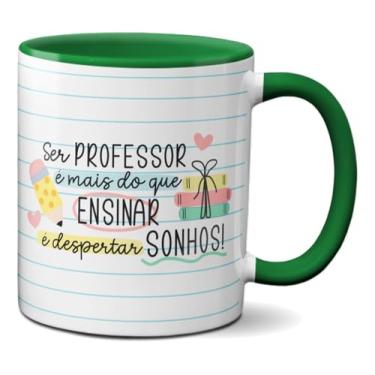 Imagem de Caneca Ser Professor É Despertar Sonhos Dia Dos Professores (Verde)