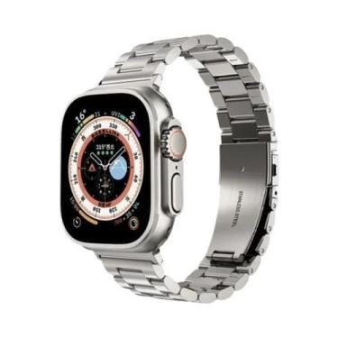 Imagem de Pulseira De Aço Inoxidável Para Apple Watch 45mm 49mm 41mm 40mm 44mm 4