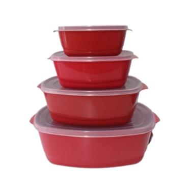 Imagem de Jogo De Potes Multi Uso Retangular 4 Peças