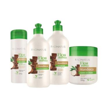 Imagem de Kit Capilar Mandioca Fios Naturais Facinatus
