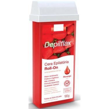Imagem de Cera Epilatória Roll-On Morango 100g Depilflax
