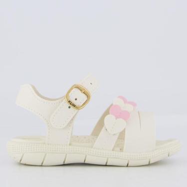Imagem de Sandália Klin Tic Tac Infantil Bege e Rosa, 26