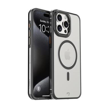 Imagem de AMET Capa Capinha iPhone 16, Ellite Case Mônaco, Transparente que Não Amarela, MagSafe, Anti-Shock, TPU com Policarbonato, Suporte Dobrável, Proteção Reforçada, Garantia 1 Ano